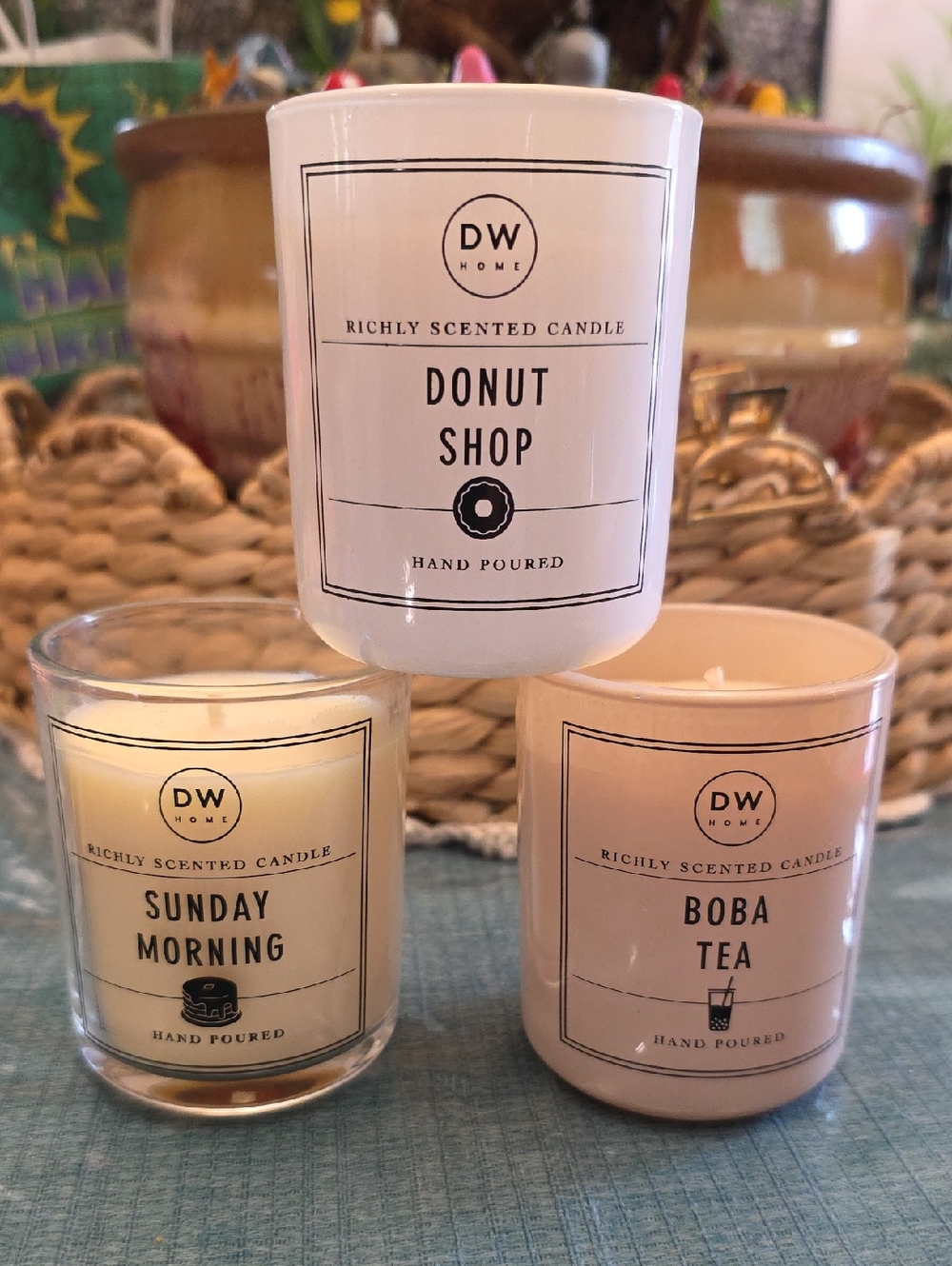 DW Home Cabdle Trio- Donut Shop, Sunday Morning & Boba Tea